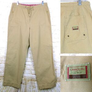 Ralph Lauren Pants Womens 14 Tan Canvas (33x30) Straight Utility Workwear Y2K